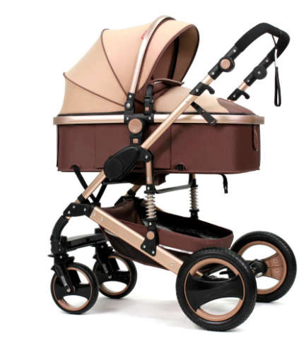Belecoo 2 in 1 Baby Stroller [Khaki]