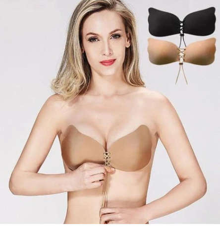 Invisible strapless bra