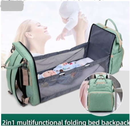 Portable 2 in 1 Bassinet For Baby Foldable Baby Bed and  Bag
