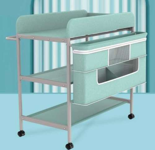 Baby Changing Table with Diaper Organizer with wheels