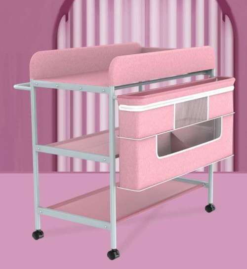 Baby Changing Table with Diaper Organizer with wheels