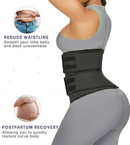 Waist Training Corset with Sauna Effect-Black