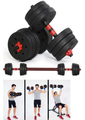 20kg/2 in 1  Adjustable dumbbell set