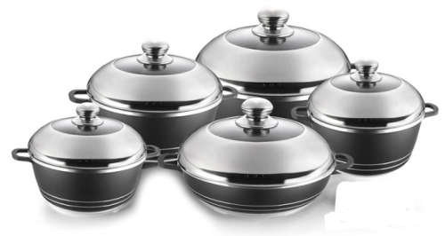 Dessini 10 Pieces Die Casting Cookware Set /Dessini Imperial Aluminium Non-Stick Cookware Set,10Pc