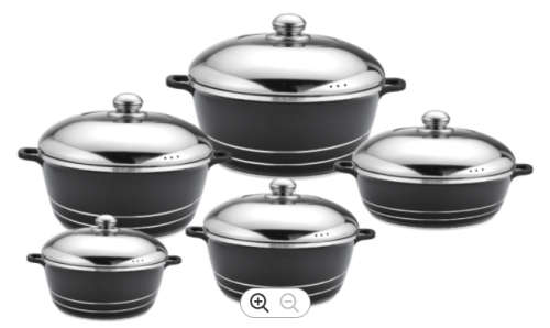 Dessini 10 Pieces Die Casting Cookware Set /Dessini Imperial Aluminium Non-Stick Cookware Set,10Pc