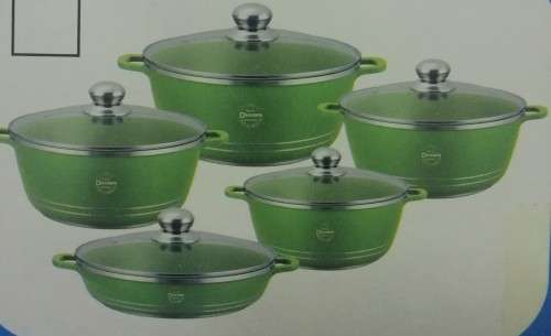 Non-stick Stainless Steel 10pcs Royal Dessini Pot  Set