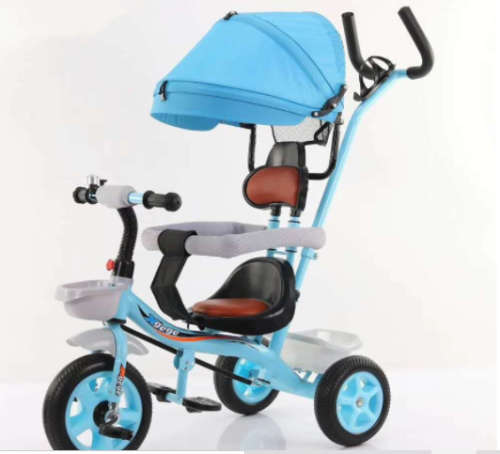 Kids Tricycle With Canopy And Parental Handle