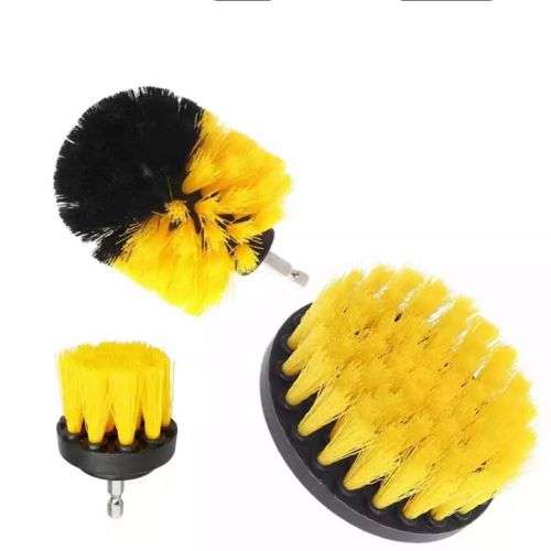 3 Piece household drill brush set