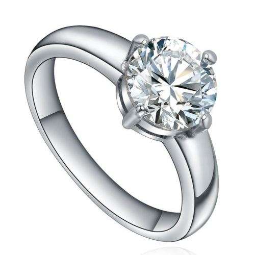 Stunning 2.04ct Sim Diamond Engagement Ring - Size 9 / S