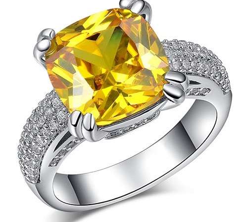 **R3200.00** Extraordinary 6.55ct Designer Solitaire Silver Ring - AMAZING!