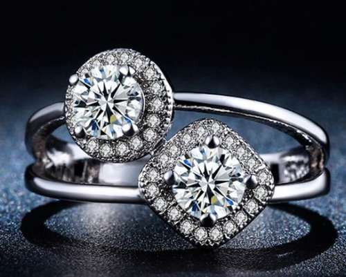 Extraordinary! 1.08ct Cr.Diamond and Accents Engagement Ring - Size 8 / Q / 18mm