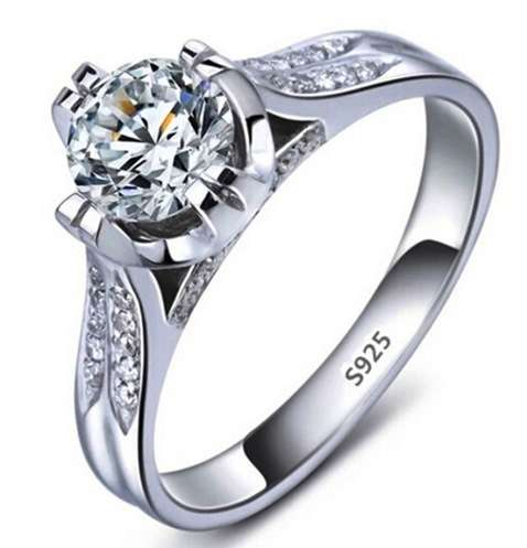 Breathtaking! 1.75ct Cr.Diamond and Accents Engagement Ring - Size 6 / L+ / 16.3mm