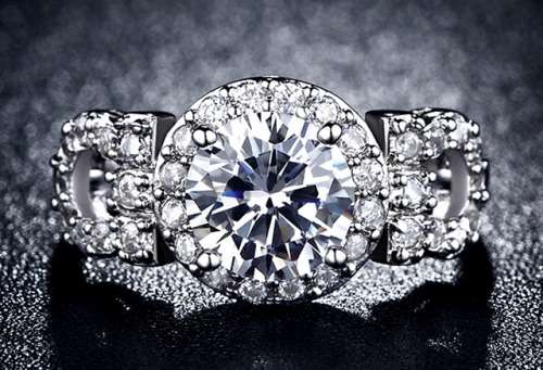 Sensational! 2.36ct Cr.Diamond Halo and Accents Engagement Ring - Size 8 / Q / 18mm