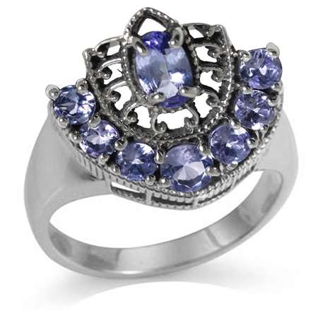 [R8000.00] 100% REAL VS1-VS2 Violet 1.58ct Genuine Tanzanite Ring.