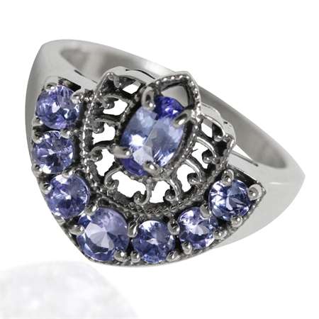 [R8000.00] 100% REAL VS1-VS2 Violet 1.58ct Genuine Tanzanite Ring.