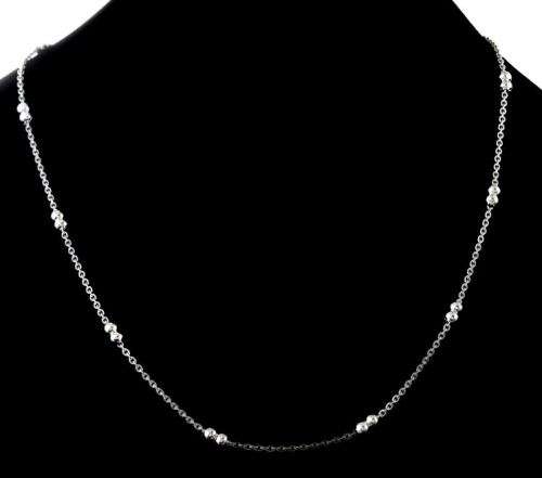 REAL! Ladies Double Ball Stainless Steel Chain Necklace. 50CM