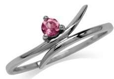 GENUINE GEMSTONE SOLID 925 STERLING SILVER RING! - Pink Garnet - Size 5