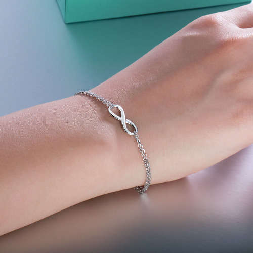 INFINITY 925 SOLID STERLING SILVER BRACELET