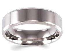 POLISHED 316L STAINLESS STEEL BAND. RING SIZE 10 / U