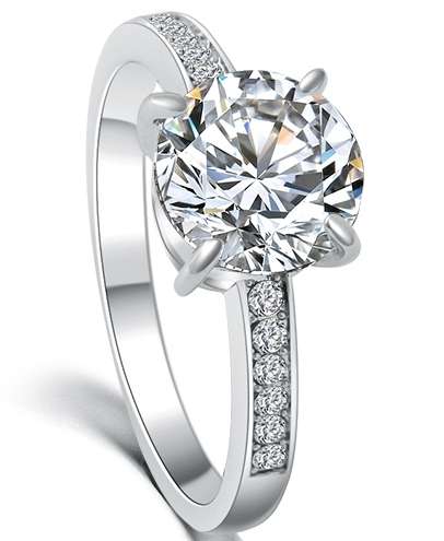 25 RINGS!!! Solitaire and Accents 2.16ct Rhinestone Crystals Fashionable Ring- Size 8 and 9