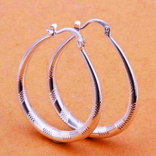 LARGE 38mm HOOP EARRINGS S925 SILVER