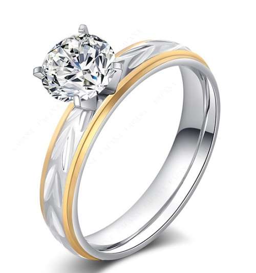 Gorgeous Solitaire 1.00ct White Zircon Engagement Ring - Size 7 / N+ / 17.3mm