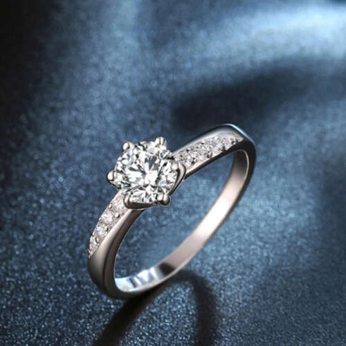 Exquisite! 1.46ct Cr.Diamond and Accents Engagement Ring - Size 8 / P+ / 18.0mm