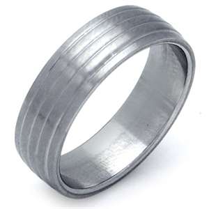Solid 316L Stainless Steel Band. Ring size 7.5 / O+ / 17.7mm