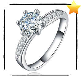 Exquisite! 1.46ct Cr.Diamond and Accents Engagement Ring - Size 8 / P+ / 18.0mm