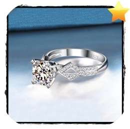 Exclusive! 1.24ct Cr.Diamond and Accents Engagement Ring - Size 9 / S / 19mm