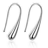 EXQUISITE! MODERN TEARDROP HOOK EARRINGS S925 SILVER