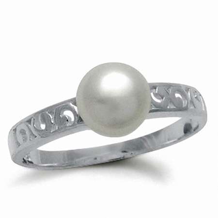 **R899.00** Genuine Freshwater Pearl Real 925 Sterling Silver Ring. Size 8 / P+