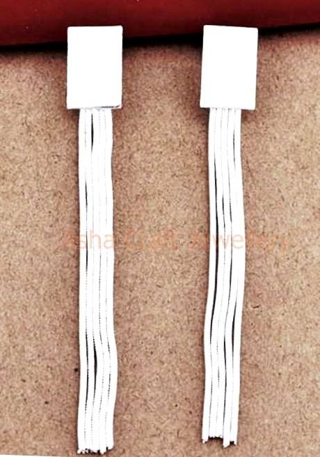 ELEGANCE! LONG DANGLING CHAIN EARRINGS S925 SILVER