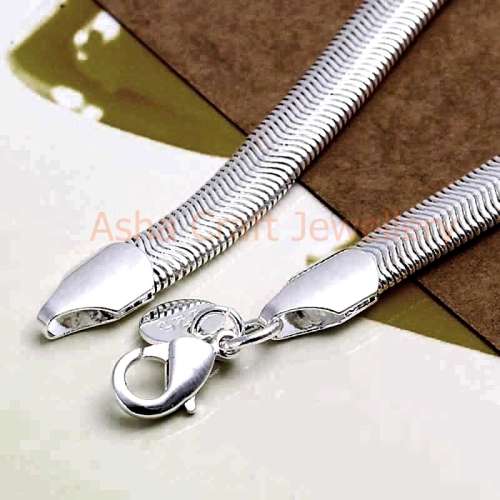 SILKY SMOOTH! 19cm HERRINGBONE BRACELET S925 SILVER