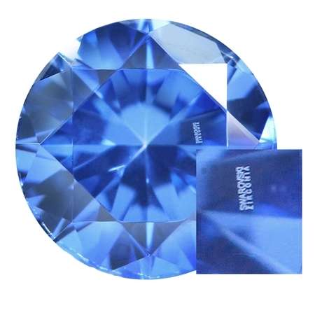 ~~*FREE SHIPPING*~~ Genuine 925 Sterling Silver, 0.85ct. Blue SWAROVSKI ORIGINAL Necklace