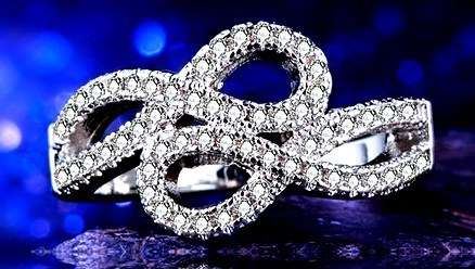 ASHA CRAFT: Sensual Swirling Pave 0.64ct. Cr.Diamond Engagement Ring. Size 7 / N+ / N ½
