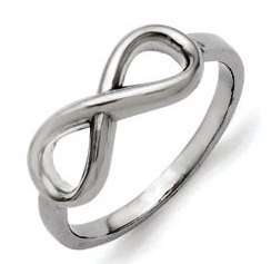 Genuine 925 Sterling Silver Ring, Infinity Symbol. Size 7 / N+