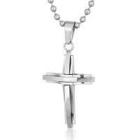 CROSS 316L Stainless Steel Necklace - 60cm Chain