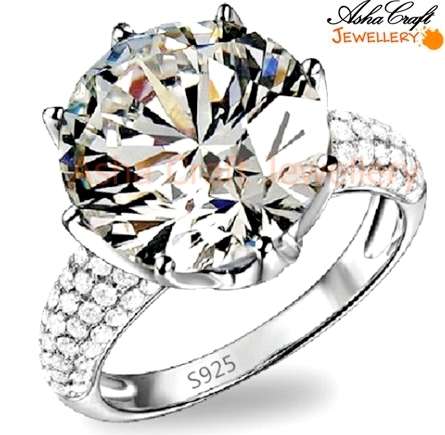 **R3200.00** Extraordinary 5.52ct Cr.Diamond Designer Solitaire Ring - Size 9 / R+ / 18.9mm