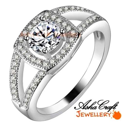 ***NEW*** Extraordinary 1.34ct Cr.Diamond Designer Halo Ring - Size 6 / L+ / 16.5mm