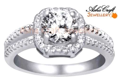 BRAND NEW! Extraordinary Halo 1.58ct. Cr.Diamond Engagement Ring. Size 9 / S