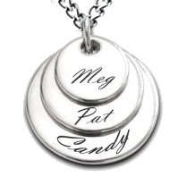 Family Name Necklace + FREE ENGRAVING (Three Names)