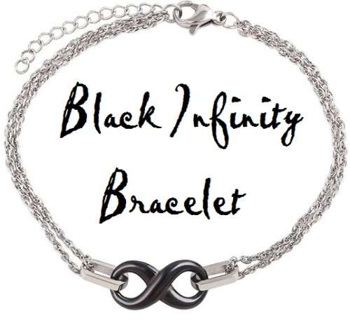 INFINITY!! 316L Stainless Steel Infinity Bracelet with Double Chain - Stunning