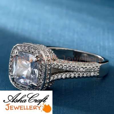 **R3200.00** Unbelievable!! 210 Sparkling Accents & 3.87ct Cr.Diamond Designer Ring - Total 5.97ct!!