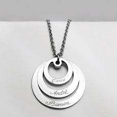 Circle Pendant | Free Engraving