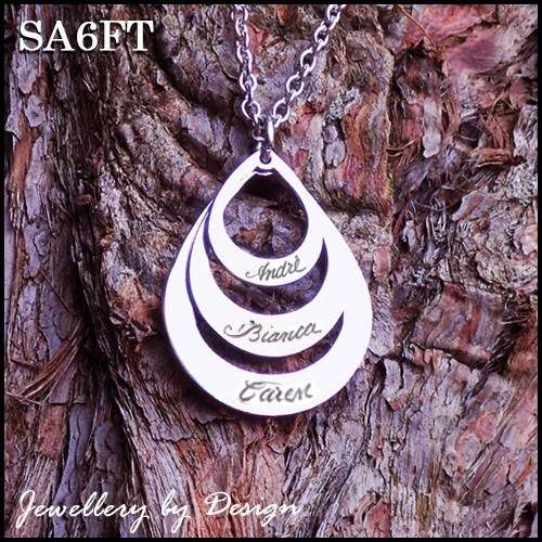 Drop Pendant Necklace | Free Engraving