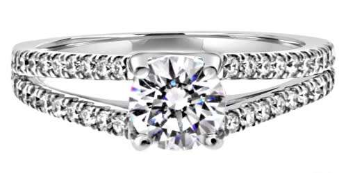 GORGEOUS! SPLIT SHANK SOLITAIRE 1.50CT CR.DIAMOND ENGAGEMENT RING - Size 8/Q