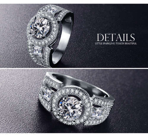 **2 RINGS AVAIL** Extraordinary!! 2.70ct Cr.Diamond Designer Halo Engagement Ring - Size 9/S/19mm