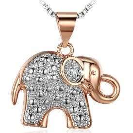 Elephant Necklace | Rose Gold GP