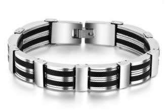 Genuine Stainless Steel Men's Bracelet